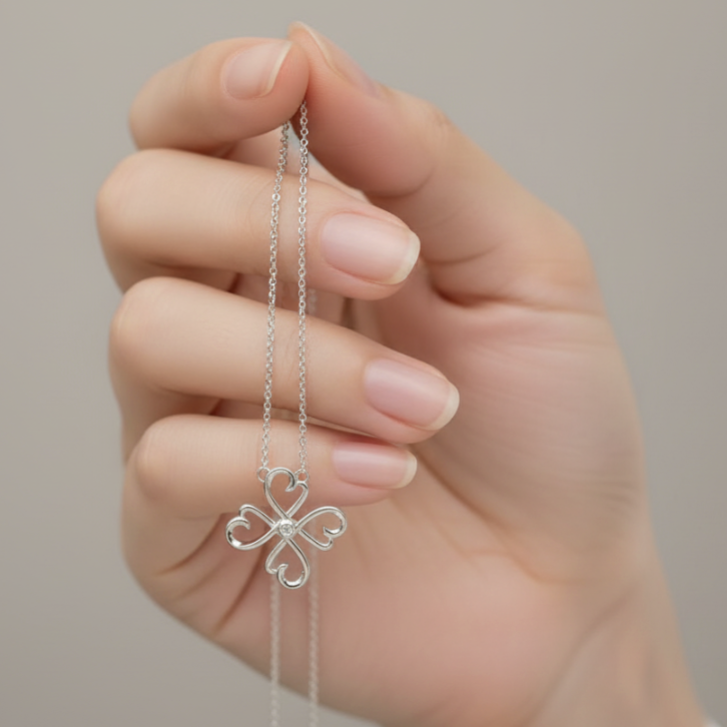 Open Clover Pendant Necklace