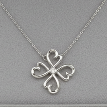 Open Clover Pendant Necklace