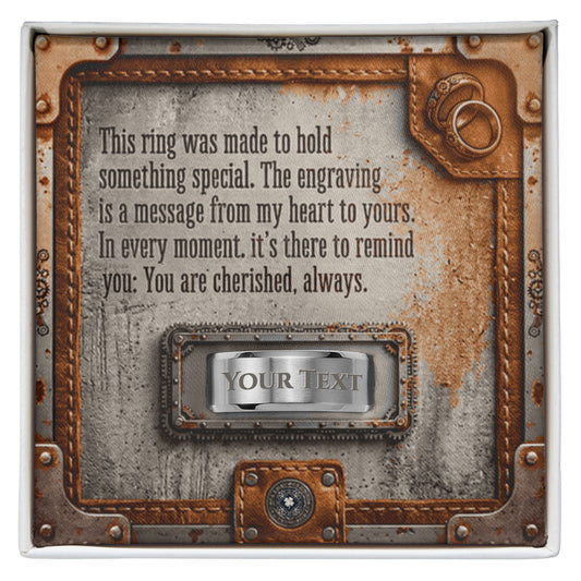 Engraved Men's Ring: Western