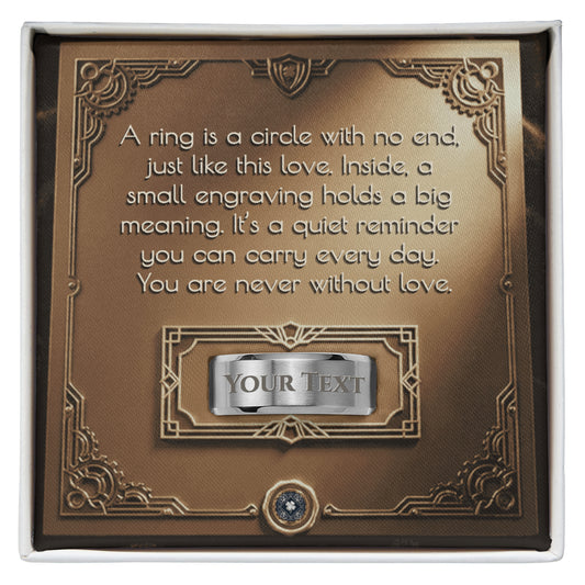 Engraved Men's Ring: Gatsby