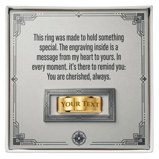 Engraved Men's Ring: Neuvo