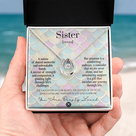 Lucky In Love Necklace: For Sister