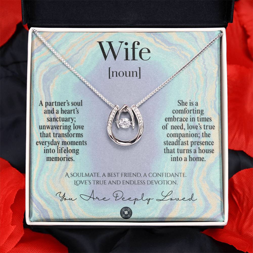 Lucky In Love Necklace: For Wife