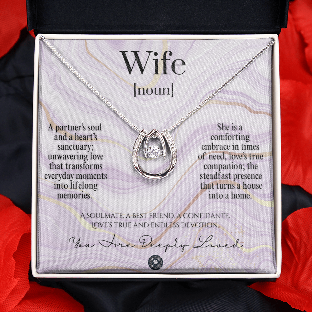 Lucky In Love Necklace: For Wife