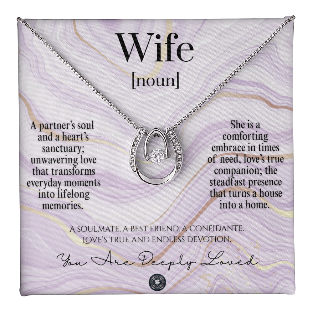 Lucky In Love Necklace: For Wife