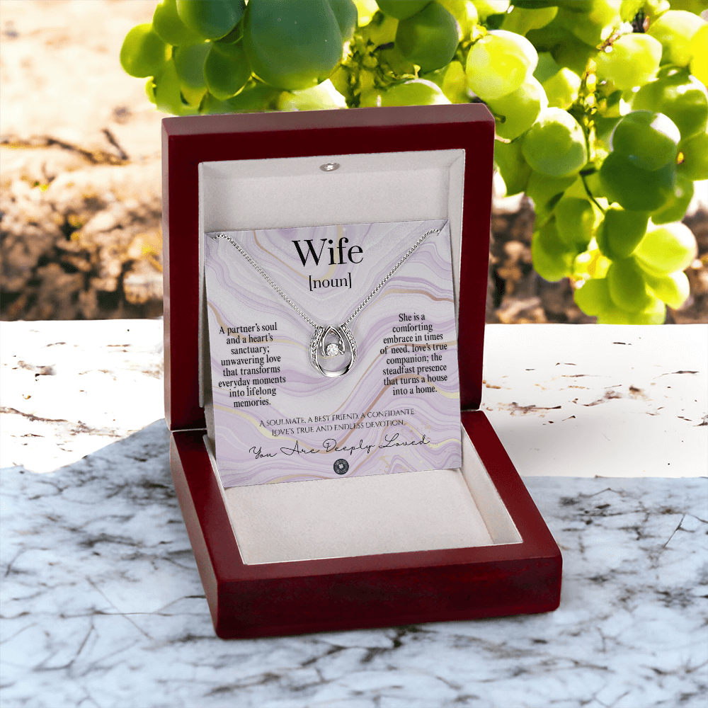 Lucky In Love Necklace: For Wife