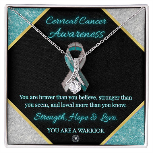 Alluring Beauty Necklace: Cervical Cancer Awareness