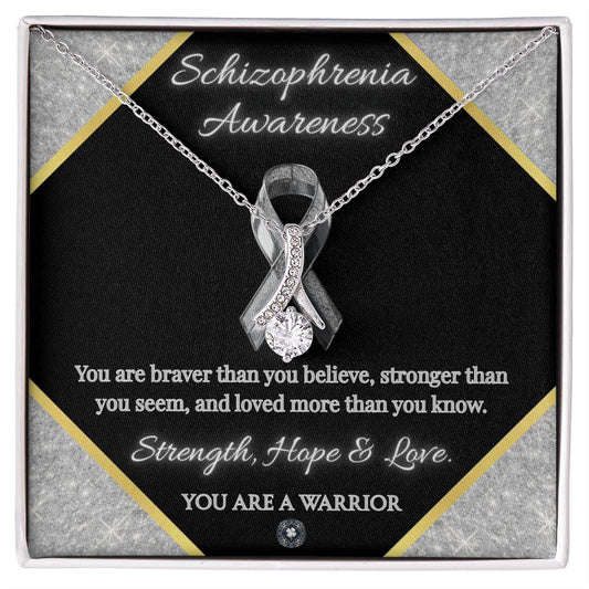 Alluring Beauty Necklace: Schizophrenia Awareness