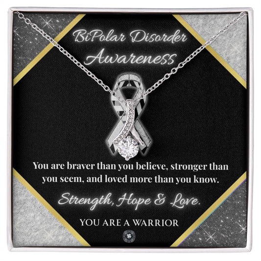 Alluring Beauty Necklace: BiPolar Disorder Awareness