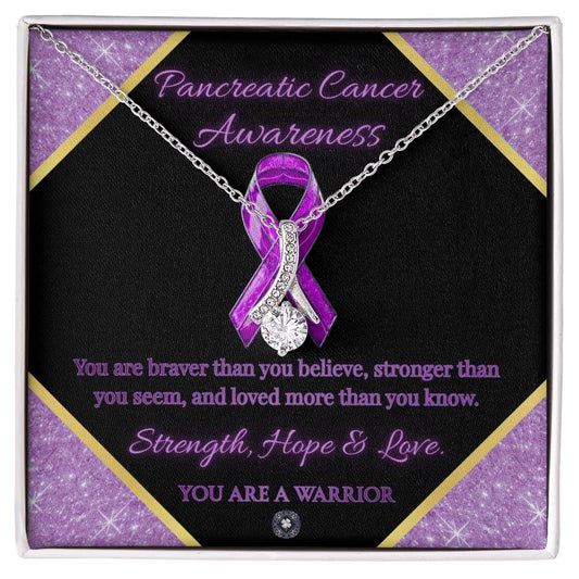 Alluring Beauty Necklace: Pancreatic Cancer Awareness