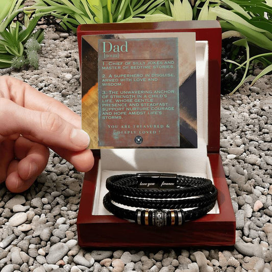 "Love You Forever" Bracelet: For Dad