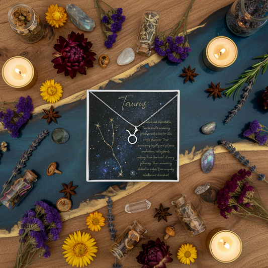 Zodiac Symbol Necklace: Taurus