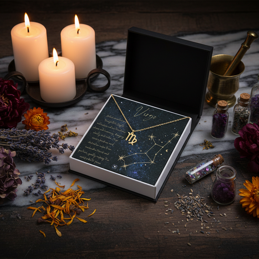 Zodiac Symbol Necklace: Virgo