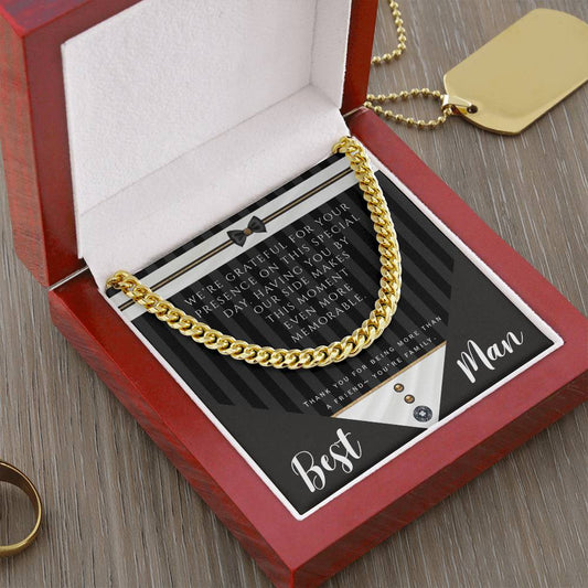 Cuban Link Chain: The Best Man Jewelry Silver Stainless Steel Two Tone Box Tuxedo The Sterling Clover & Co.
