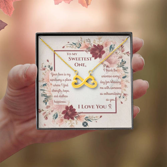 Endless Love Necklace: Darling Jewelry 14k White Gold Two Tone Box The Sterling Clover & Co.