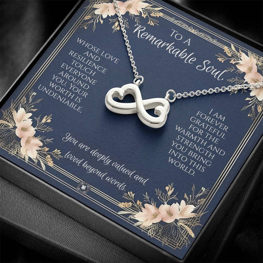 Endless Love Necklace: Remarkable Jewelry 14k White Gold Two Tone Box The Sterling Clover & Co.