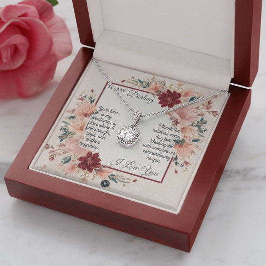 Eternal Hope Necklace: Darling Jewelry Two Tone Box The Sterling Clover & Co.