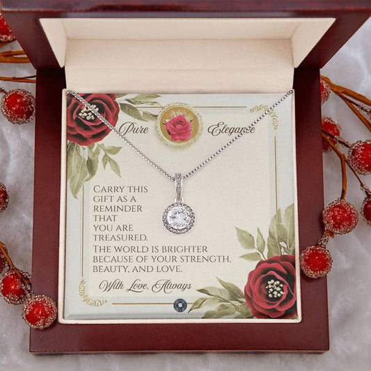 Eternal Hope Necklace: Elegance Jewelry Two Tone Box The Sterling Clover & Co.