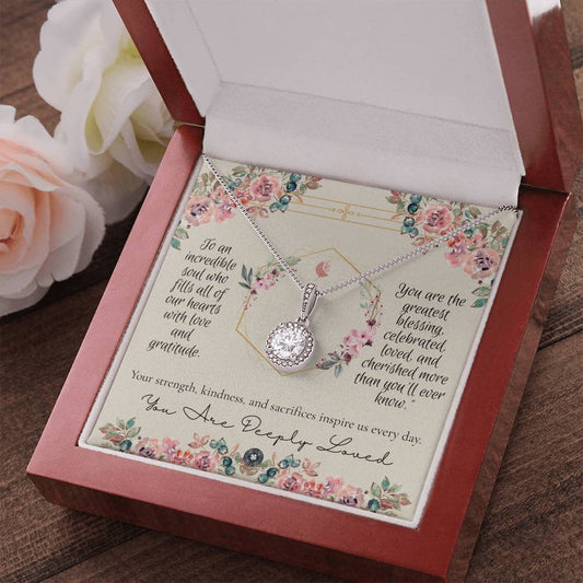 Eternal Hope Necklace: Forever Jewelry Two Tone Box The Sterling Clover & Co.