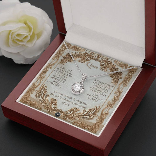 Eternal Hope Necklace: Queen Jewelry Two Tone Box The Sterling Clover & Co.