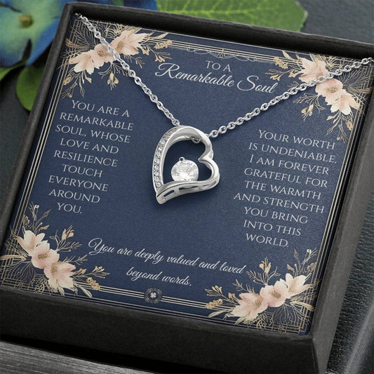 Forever Love Necklace: Remarkable Jewelry 14k White Gold Finish Two Tone Box The Sterling Clover & Co.