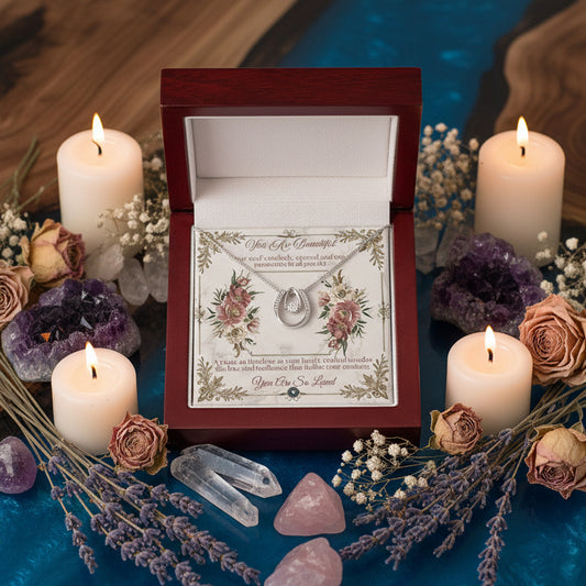 Lucky In Love Necklace: Beautiful Jewelry Two Tone Box The Sterling Clover & Co.