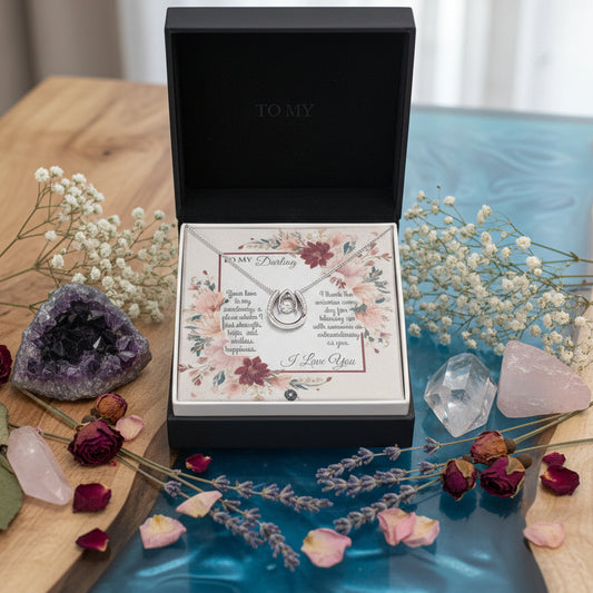 Lucky In Love Necklace: Darling Jewelry Two Tone Box The Sterling Clover & Co.