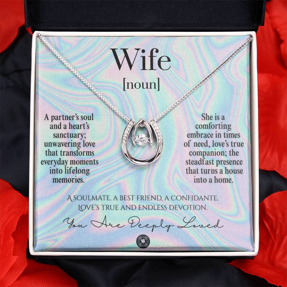 Lucky In Love Necklace: For Wife Jewelry Dream Two Tone Box The Sterling Clover & Co.