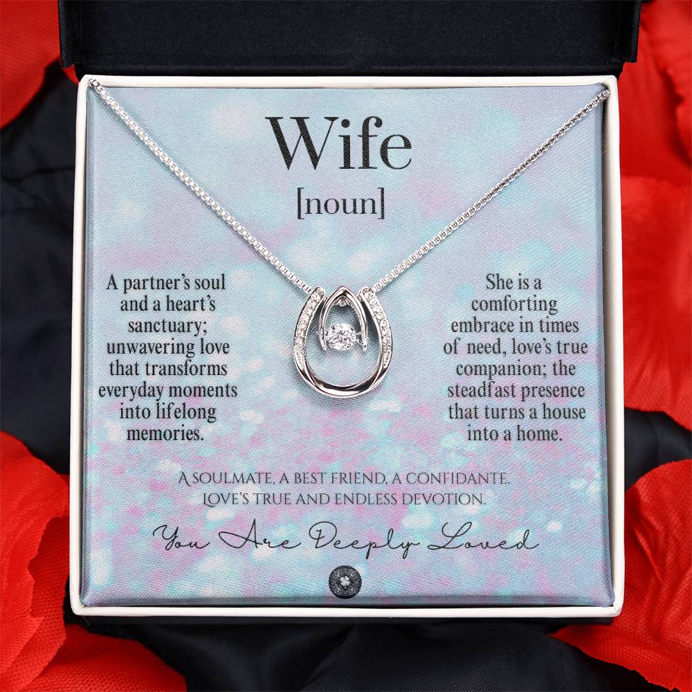 Lucky In Love Necklace: For Wife Jewelry Snow Two Tone Box The Sterling Clover & Co.