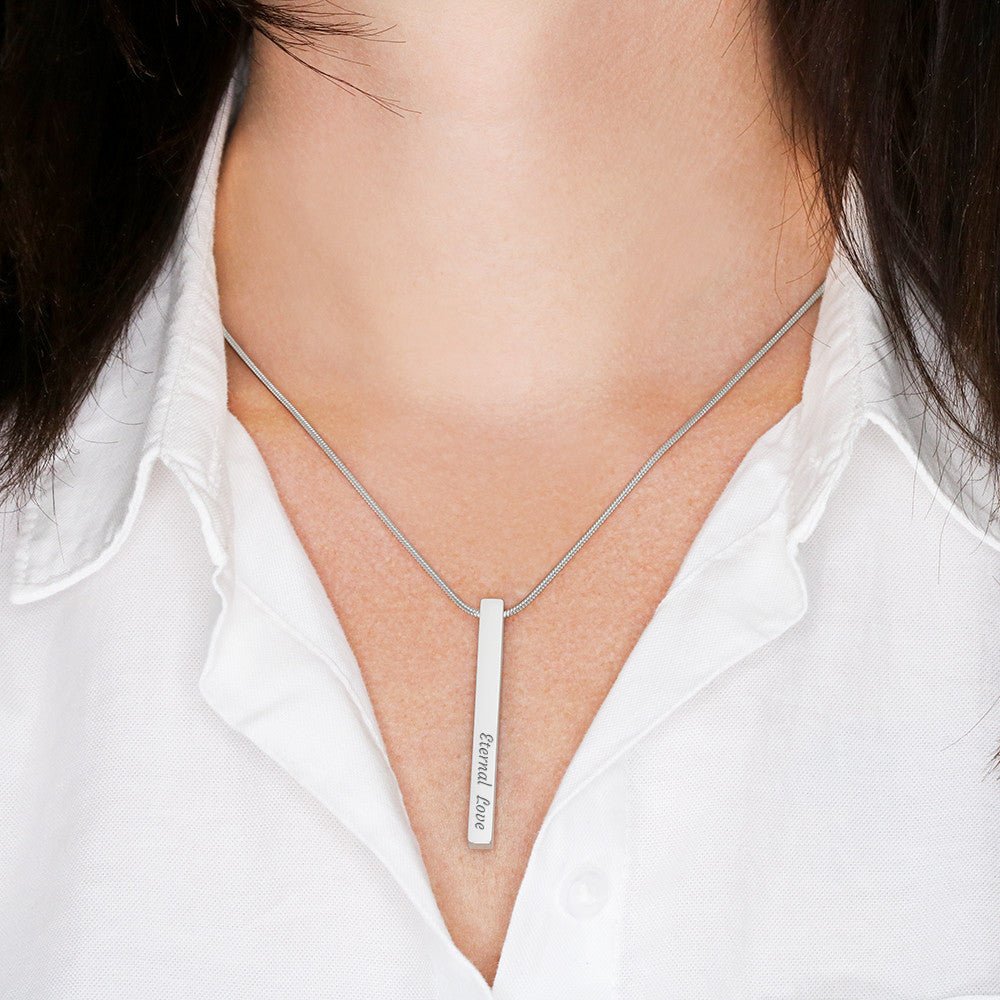 Talisman Necklace: Two Hearts As One Jewelry Polished Stainless Steel Two Tone Box The Sterling Clover & Co.